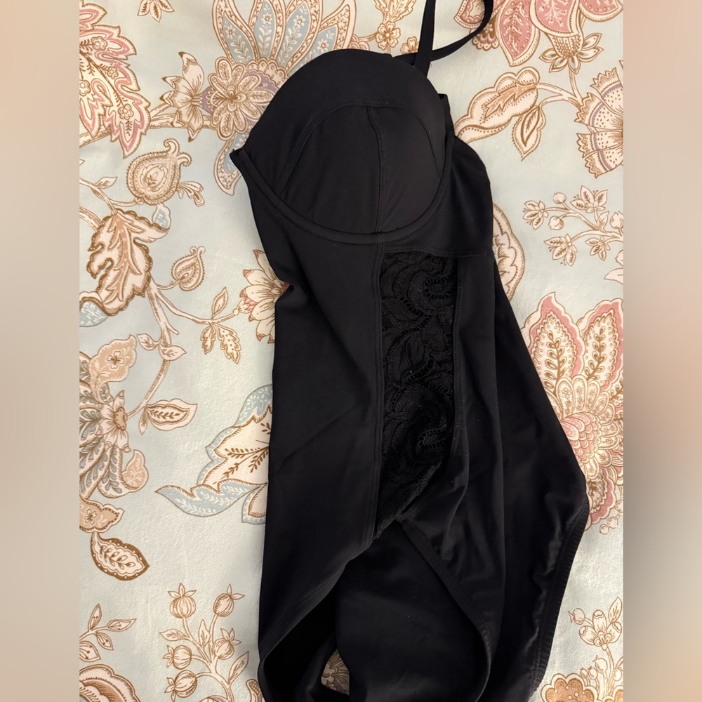 Chic Black Women's One-Piece Swimsuit
